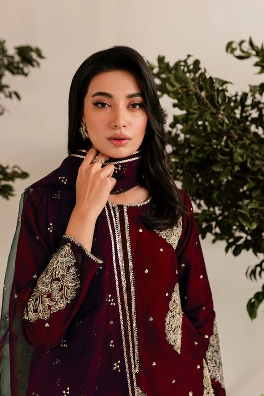 IMPERIAL EMBROIDERED 3PC WINTER DRESS FLAT 60%OFF