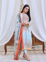 Aqua Marine | 3-Piece Suit | Lawn | Unstitched