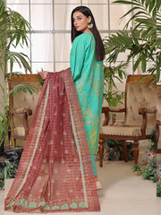 Turquoise | 3-Piece Suit | Lawn | Unstitched