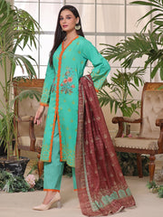 Turquoise | 3-Piece Suit | Lawn | Unstitched