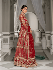 QALB ( Red Lehenga & Choli ) BIG Discount – Noorangi – Net