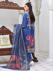 Berry Blue | 3-Piece Suit | Lawn | Unstitched