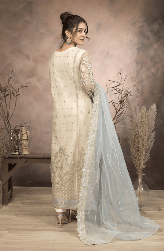 Ferea - Net and Rawsilk - Off-White