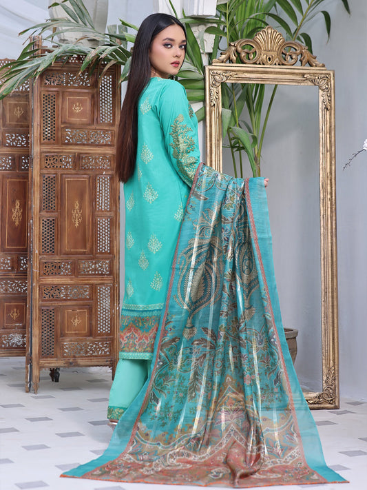 Sea Floral | 3-Piece Suit | Lawn | Unstitched