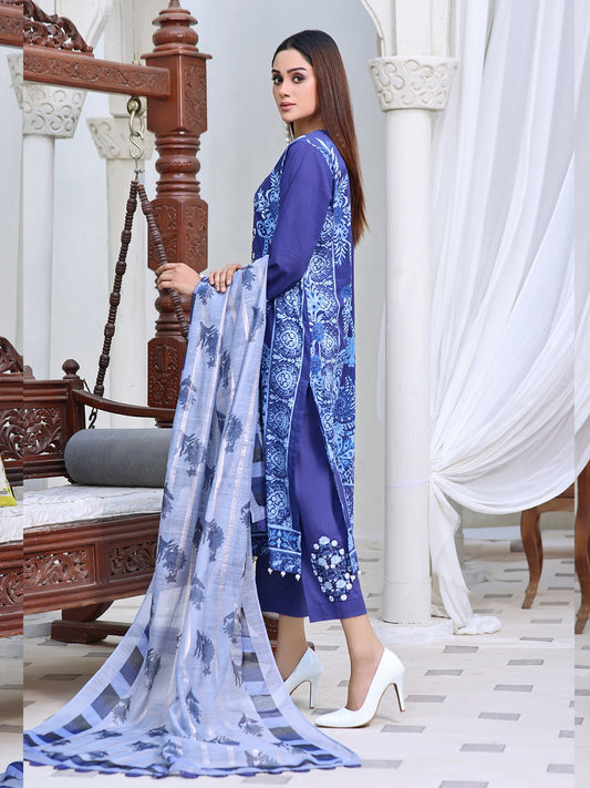 Blue Ocean | 3-Piece Suit | Lawn | Unstitched