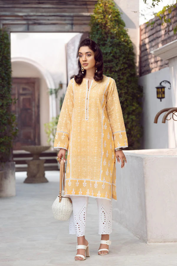 Sun Flower Yellow Chikankari – Noorangi – Lawn