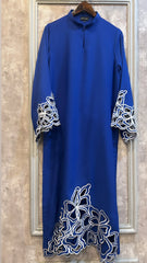 Royal Blue Embroidered Two Pc