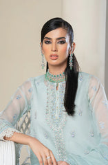 POWDER BLUE – Noorangi – Net- Silk