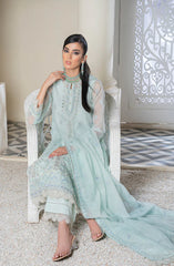 POWDER BLUE – Noorangi – Net- Silk