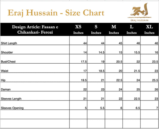 Fasaan e Chikankari – Ferozi – Stitched – Noorangi – Paper Lawn Cotton