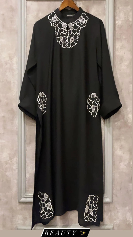 Black Embroidered Two Pc