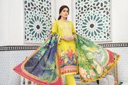 Dhaani - Parrot Green - SHAAD BY NOORANGI - LAWN COLLECTION 2022 noorangi