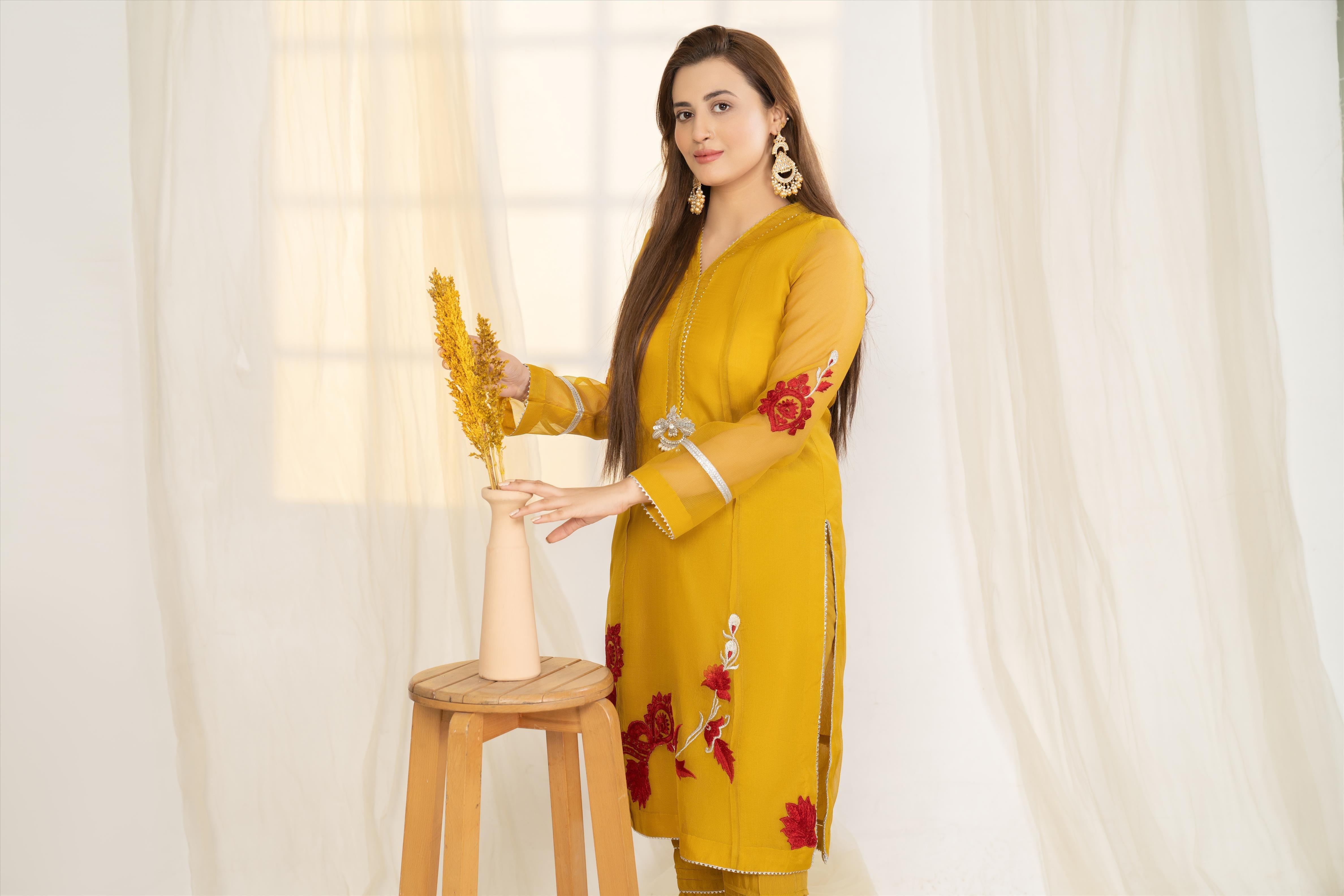 Mustard Hue - Winter Festive Collection 2022 By Noorangi noorangi